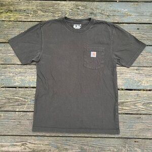 Carhartt Short Sleeve Pocket T-Shirt Olive Green Men’s Size Small Loose Fit